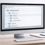 organized employee documentation files for small business compliance